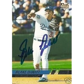 Blake DeWitt Signed Dodgers 08 Stadium Club Rookie Card