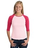 Ladies 3/4 Sleeve Raglan Tee Shirt