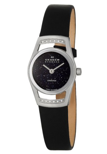 Skagen Denmark Womens Watch Swiss Round Blue Goldstone Dial 982SSLBN Skagen Denmark Womens Watch Swiss Round Blue Goldstone Dial 982SSLBN