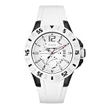 Guess Herren-Armbanduhr XL Magnum Analog Quarz Sili