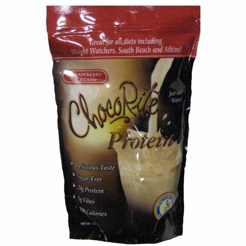 HealthSmart Foods ChocoRite Protein Shake Mix Strawberry Cream