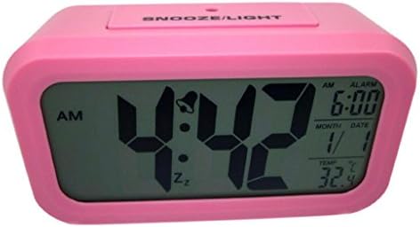 Large screen LCD Clock Dimmable LCD Display for Elderly People, Offices, Conference Rooms, Lobbies and School Classrooms - Huge 3.7In