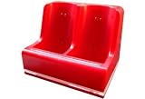 Modern-Tech Red Wii Twin Dual Charging Dock Stand with 2