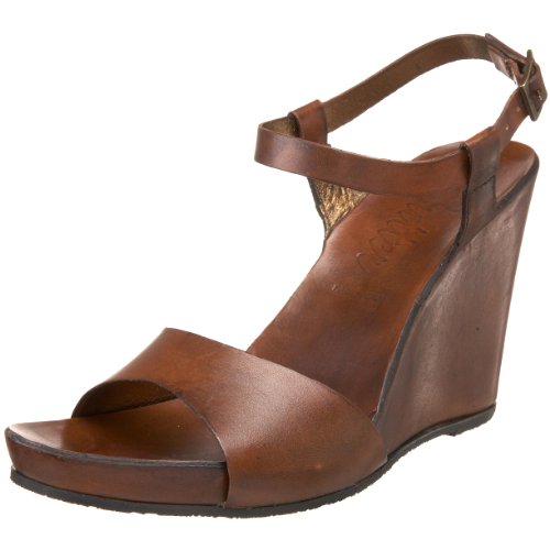 Butter Womens Dakota Wedge Sandal,Cognac Calf,10 M US