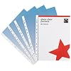 5 Star Premier Punched Pocket Polypropylene Top-opening 80 Micron A4 Glass Clear (Pack 100)