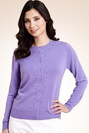 Classic Collection Cashmilon™ Daisy Embroidered Cardigan
