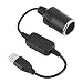 Zerone USB Port to 12V Car Cigarette Lighter Socket Female Converter Adapter Cord Fit for Driving Recorder, Electronic Dog, Car Charger