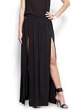 Mango Womens Two Splits Long Skirt
