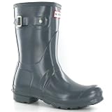 Produkt-Bild: Hunter Original Short Gloss Grey Damen Stiefel