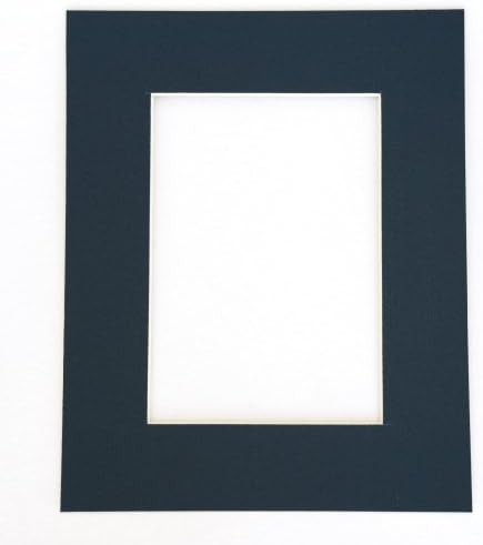 Pack of 25 sets of 8x10 NAVY BLUE Picture Mats Mattes Matting for 5x7 Photo + Backing + Bags