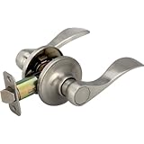 Legend 809124 Wave Style Lever Handle Passage Hall and Closet Leverset Lockset, US15 Brushed Nickel Finish