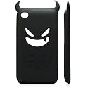 【格安保証】iPod Touch 4　Silicone Case（Black )　新登場iPod Touch 4　 悪魔　シリコンケース ブラック（全8色）　液晶保護フィルム　USB充電ケーブル付(363-2)