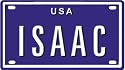ISAAC USA MINI METAL EMBOSSED LICENSE PLATE NAME FOR BIKES, TRICYCLES, WAGONS, KIDS DOORS, GOLF CARTS, BABY STROLLERS, PEDAL CARS. OVER 400 NAMES AVAILABLE. TYPE IN "NAME" USA PLATE IN SEARCH. YOUR NAME WILL SHOW UP.