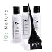 IQ Natural 3PC Brazilian Keratin Complex Hair Straight Guard System~ 6oz. Great with CHI straightener