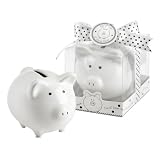 Kate Aspen "Li'L Saver Favor" Ceramic Mini-Piggy Bank in Gift Box with Polka-Dot Bow