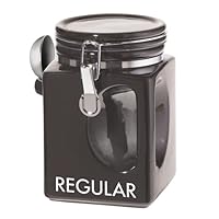 Oggi EZ Grip Regular Coffee Canister, Black