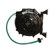 Reelcraft SWA3850 OLP 1/2-Inch by 50-Feet Spring Driven PVC Hose Reel for Water