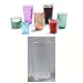 Carlisle 12 oz Crystalon Stack All Ribbed Texture Break-Resistant SAN Dishwasher Safe Tumbler / Color: Clear / Quantity: One Dozen (12)