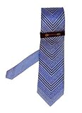Phat Farm - Phat Farm Navy Blue and Sky Blue Egyptian Chevron Tie