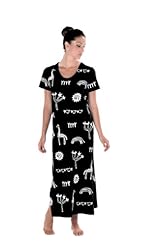 Petite Short Sleeves Ankle Length Spring Summer Fall Winter Scoop Neck Cotton/Knit Evening Dress 