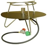 King Kooker C90SSPK Portable Propane Outdoor Stainless Steel 12-Inch Tripod Jet Burner Package