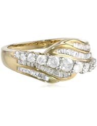 10K Yellow Gold 1.0 cttw Diamond Ring (H-I Color, I2-I3 Clarity), Size 7