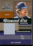 2005 Diamond Kings Jack Morris Diamond Cuts Game Worn Jersey Detroit Tigers Baseball Card - Mint Condition - Shipped In Protective ScrewDown Case!