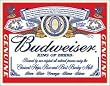 Desperate Enterprises Budweiser-Can Label Collectible Metal Sign