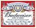 Desperate Enterprises Budweiser-Can Label Collectible Metal Sign