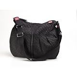 Amanda Quilted Diaper Bag in Black