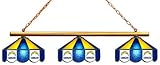 NFL San Diego Chargers Three Shade Stained Glass Billiard Table Lamp