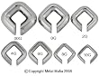 SQUARE CAPTIVES CSQ00 -00G(10MM)