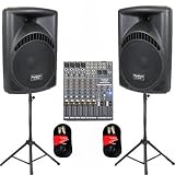 1 Pair of New Karaoke PA DJ Band 15