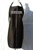 Black Embroidered Apron "Well Butter my Buns..." by KNBC Graphics