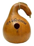Welcome Sienna Gourd Birdhouse