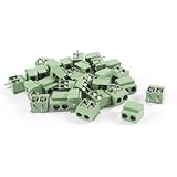 30Pcs 2 Pole 5mm Pitch PCB Mount Screw Terminal Block 8A 250V