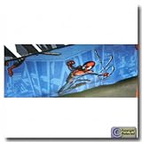 Spiderman Cityscape Twin Bedskirt