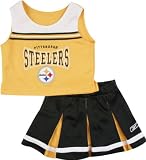 Pittsburgh Steelers Girl's 7-16 2-Pc Cheerleader Jumper - Large (14)