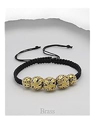 Polyester Bracelet In Brass