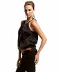Embroidered Wrap Bodice Halter Top Product Image