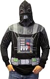 Star Wars Darth Vader Costume Mask Black Adult Hooded Sweatshirt Hoodie Jacket