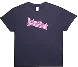 JUDAS PRIEST - Distressed Logo - Black Women's / Girls T-shirt (Babydoll / Girlie)