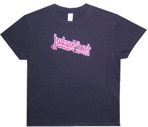 JUDAS PRIEST - Distressed Logo - Black Women's / Girls T-shirt (Babydoll / Girlie)