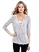Jessica Simpson Pull Over Wrap Nursing Top Heather Grey