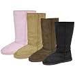 Brumby Ladies 12 Inch Microsuede Faux Shearling Boots