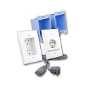 Rapid Link Power Dual Recessed Outlet Flat Panel TV Power Kit - White