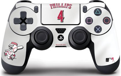 MLB - Cincinnati Reds - Cincinnati Reds #4 Brandon Phillips - Skin for Sony PlayStation 4 / PS4 DualShock4 Controller