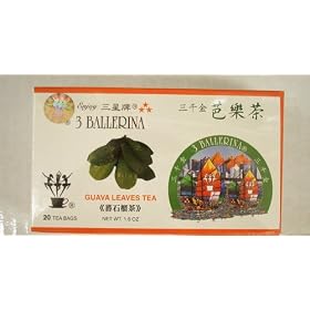 3 Stars 100% Pure Guava Leaf Tea - 20 Tea Bags (1.6 Oz)