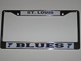 ST. LOUIS BLUES Durable Metal LICENSE PLATE FRAME