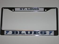 ST. LOUIS BLUES Durable Metal LICENSE PLATE FRAME